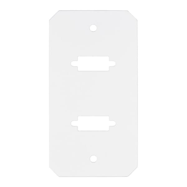 Hubbell Wiring Device-Kellems Center Sub-Plate, 1 Gang, Steel, VGA/HDMI/DP Opening Cover Type S1R10CSP2H - main